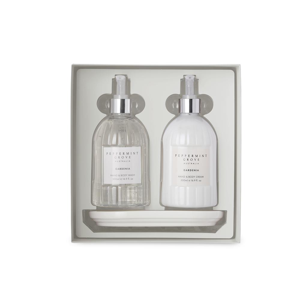 Peppermint Grove Gardenia hand care gift set, product photo