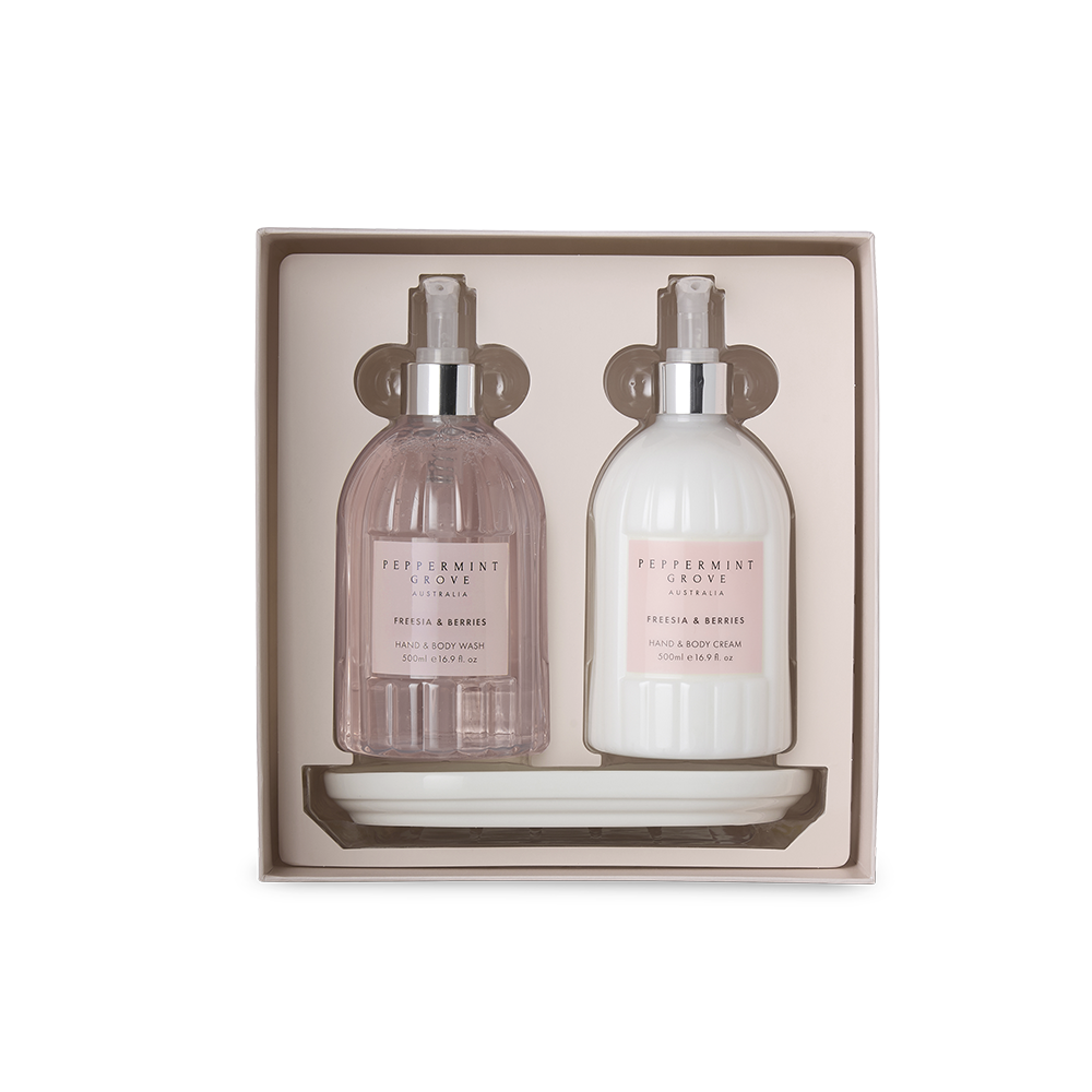 Peppermint Grove Fressia and Berries hand care gift set, product photo