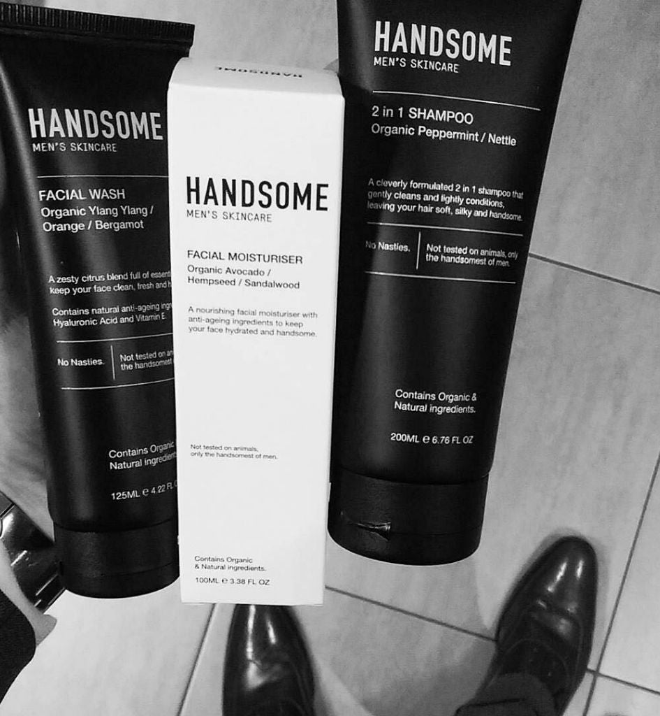 Handsome Men's Skincare Facial Wash 125ml, styled lifestyle shot