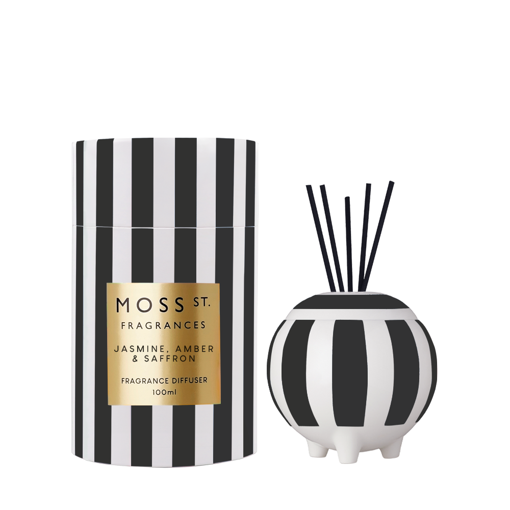 Moss St Jasmine, Amber and Saffron ceramic diffuser 100ml product photo