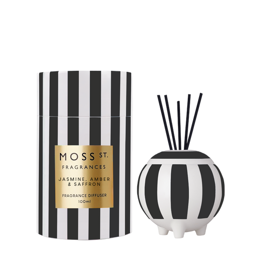 Moss St Jasmine, Amber and Saffron ceramic diffuser 100ml product photo