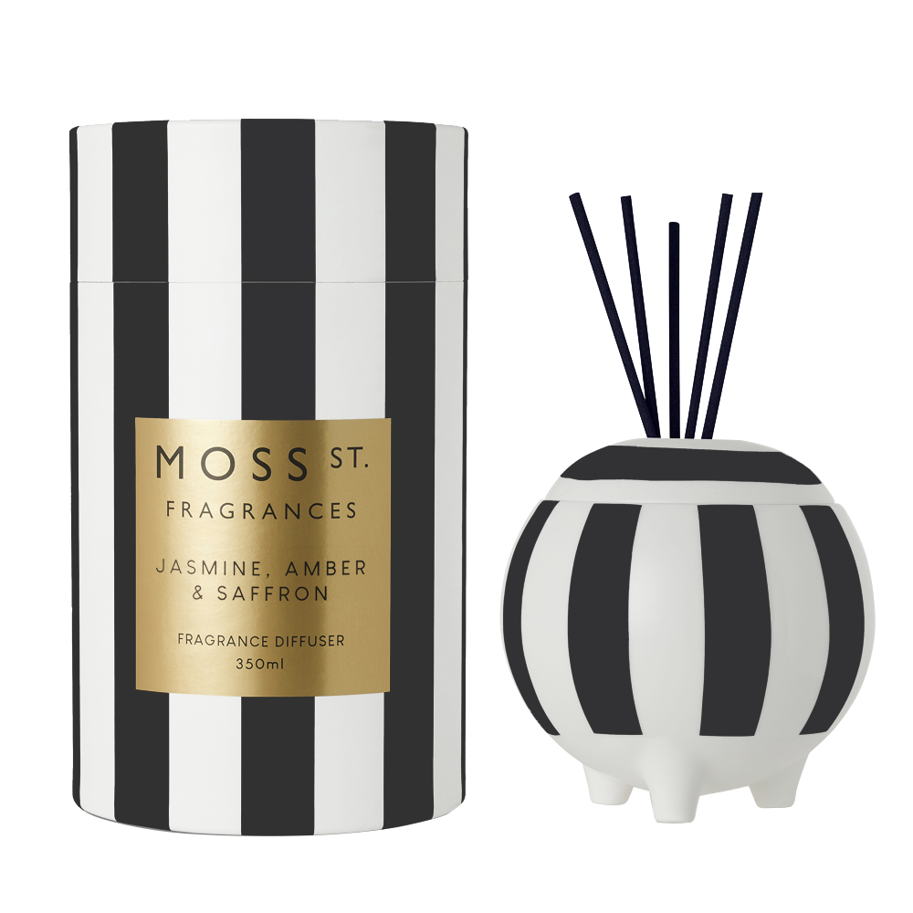 Moss St Jasmine, Amber and Saffron ceramic diffuser 350ml product photo