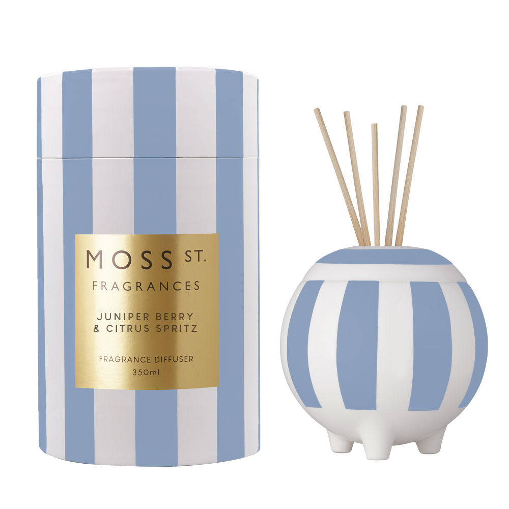 Moss St Juniper Berry and Citrus Spritz ceramic diffuser 350ml product photo