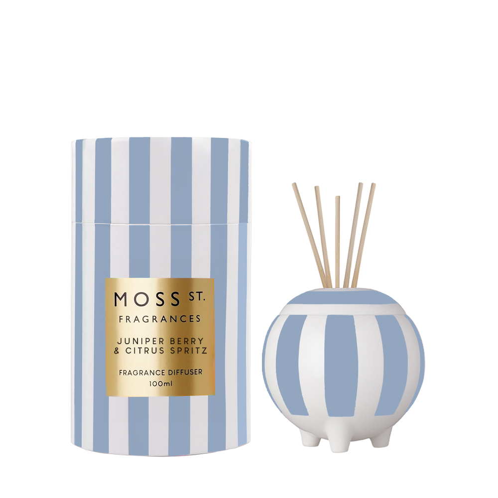 Moss St Juniper Berry and Citrus Spritz ceramic diffuser 100ml product photo