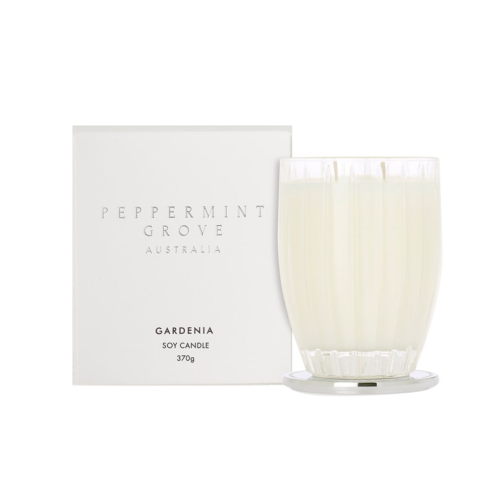 Peppermint Grove Gardenia candle, product photo