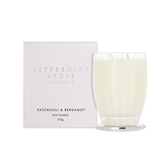 Peppermint Grove Patchouli and Bergamot soy candle 370g product photo