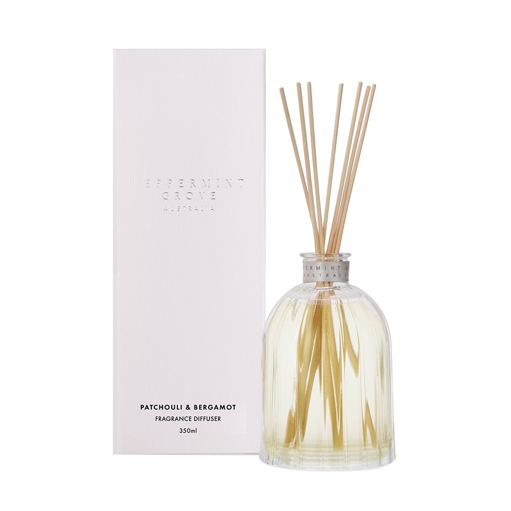 Peppermint Grove Patchouli and Bergamot diffuser, product photo