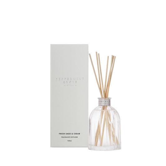Peppermint Grove Fresh Sage and Cedar diffuser 100ml product photo