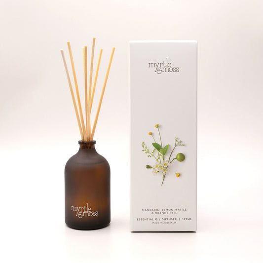 Myrtle & Moss Mandarin, Lemon Myrtle & Orange Peel Essential Oil Diffuser 125ML