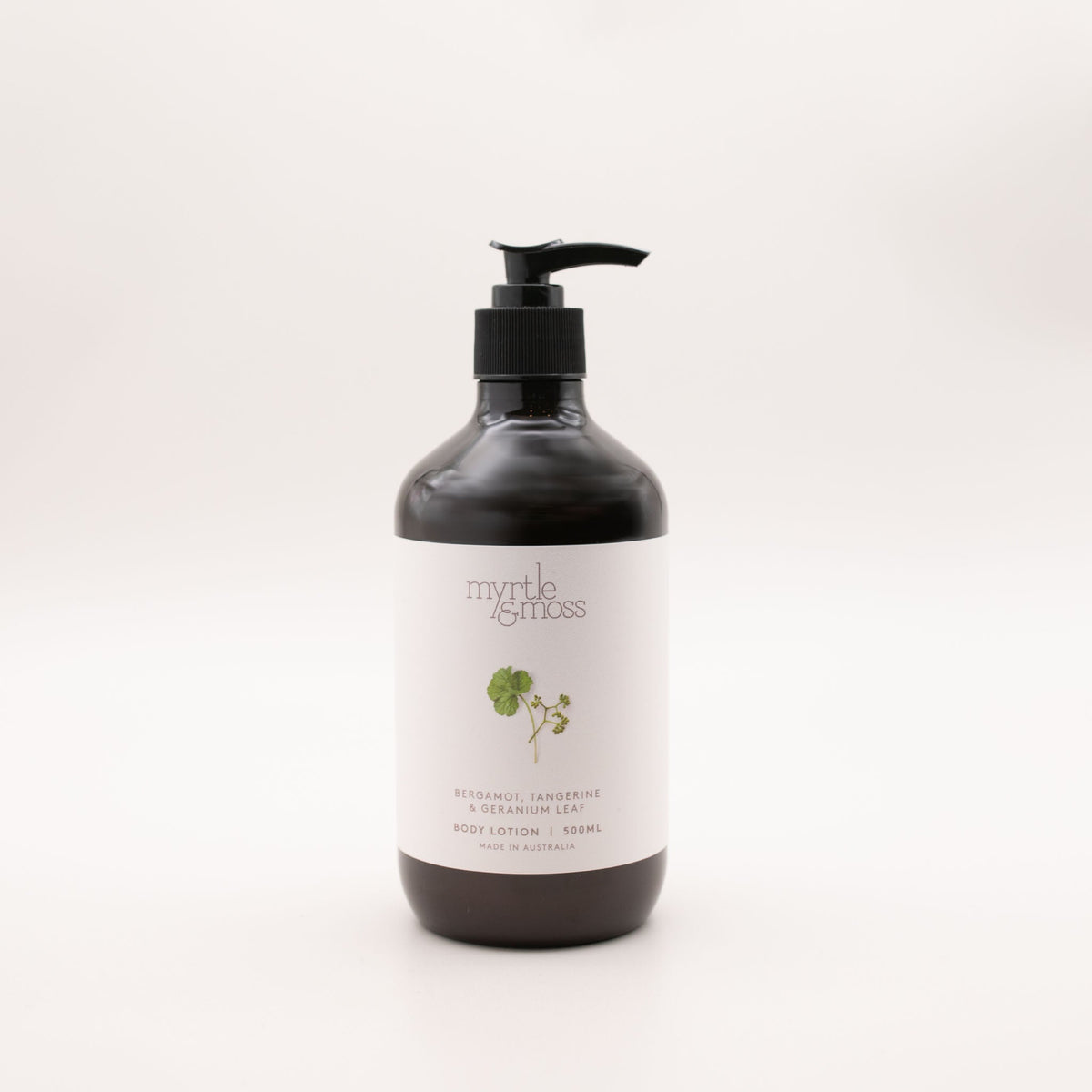 Myrtle & Moss Bergamot Rind, Tangerine & Geranium Leaf Body Lotion 500ml