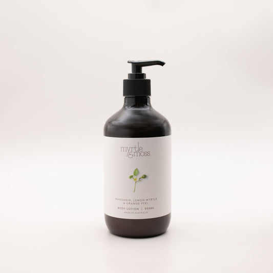 Myrtle & Moss Mandarin, Lemon Myrtle & Orange Peel Body Lotion 500ml