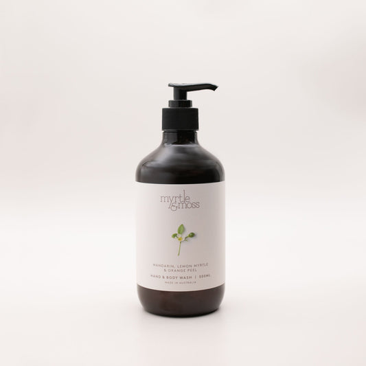 Myrtle & Moss Mandarin, Lemon Myrtle & Orange Peel Hand & Body Wash 500ml