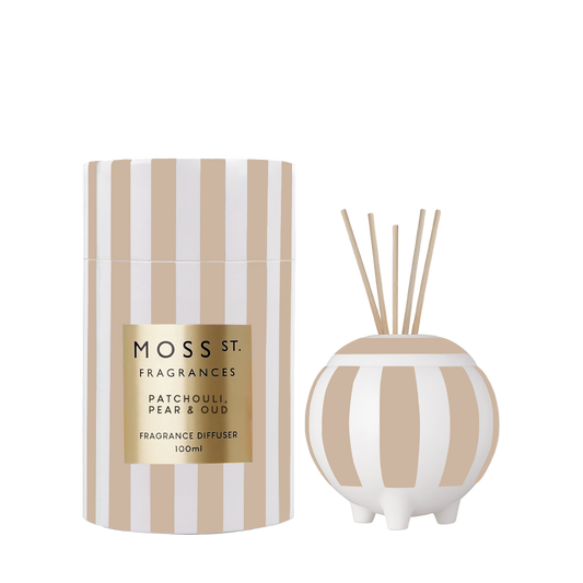 Moss St Patchouli, Pear and Oud ceramic diffuser 100ml product photo