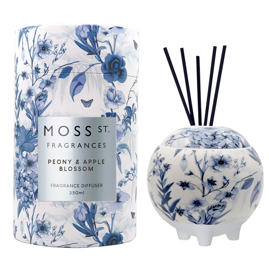 Moss St Peony and Apple Blossom ceramic diffuser 350ml product photo