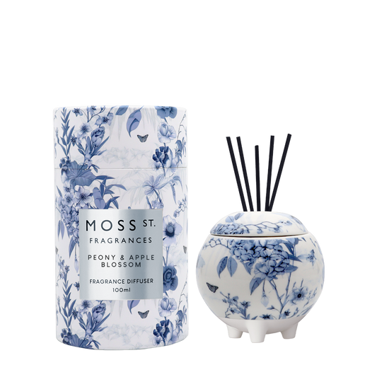 Moss St Peony and Apple Blossom ceramic diffuser 100ml product photo