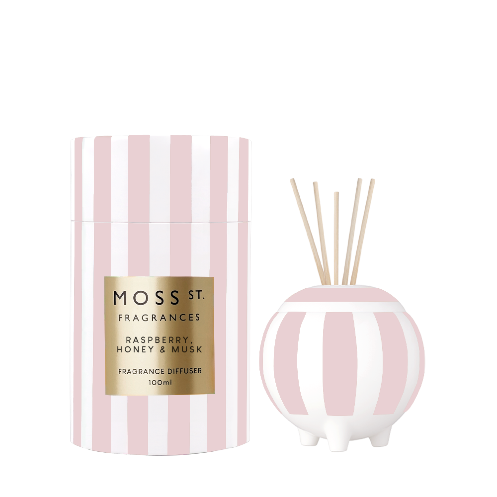 Moss St Raspberry, Honey and Musk ceramic diffuser 100ml product photo