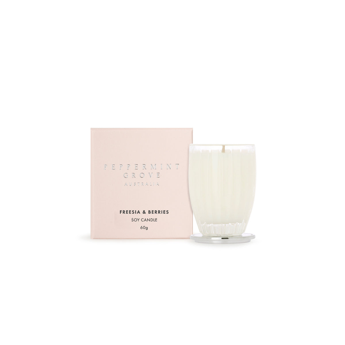 Peppermint Grove Fressia and Berries small candle, product photo