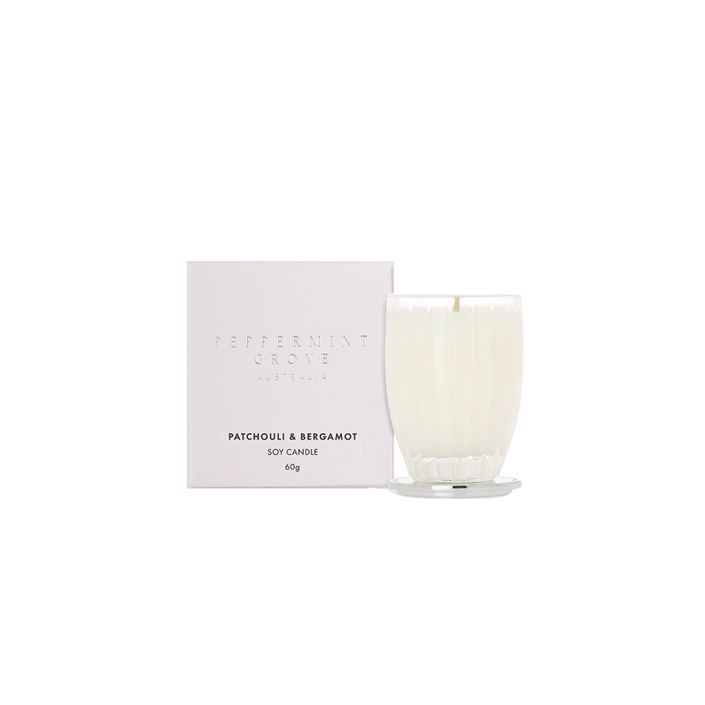 Peppermint Grove Patchouli and Bergamot soy candle 60g product photo