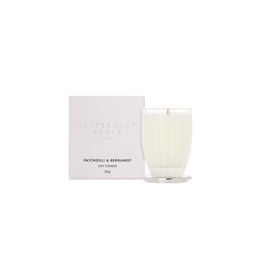 Peppermint Grove Patchouli and Bergamot soy candle 60g product photo